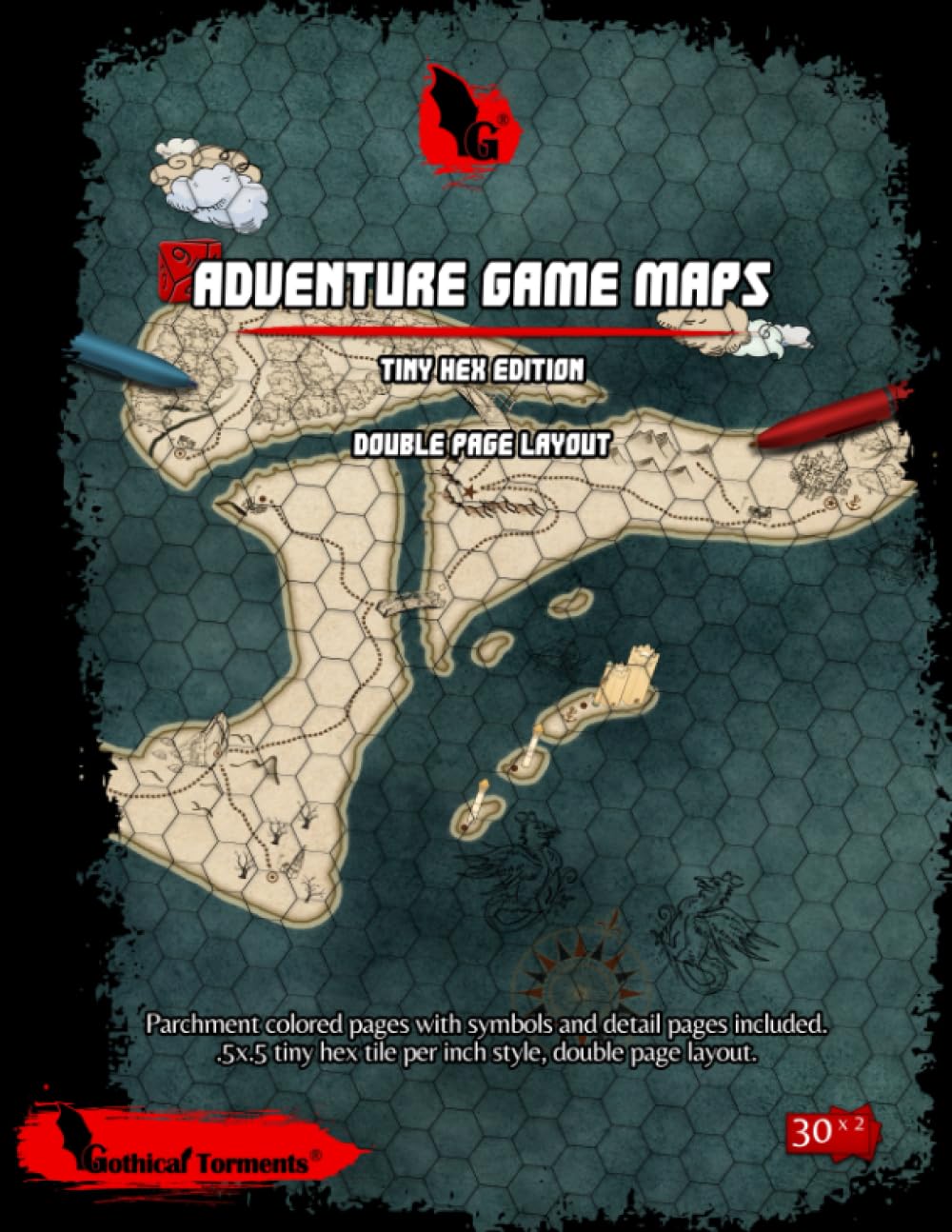 Adventure Game Maps — Tiny Hex Edition